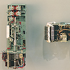 A形交換機とH形交換機のセレクタスイッチの写真
